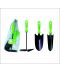 Фото, картинка, зображення Набор садовый, тефлоновое покрытие, пластиковая ручка (совок широкий, совок узкий, вилка саловая)