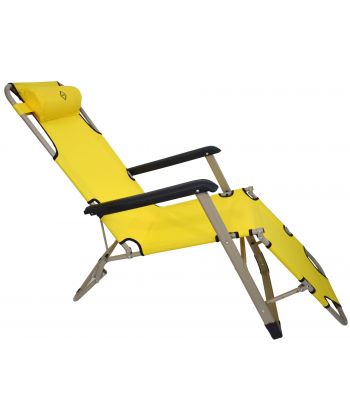 Фото, картинка, зображення Шезлонг лежак Bonro 180 см желтый