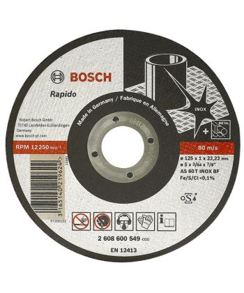 Фото, картинка, изображение Круг отрезной Bosch Expert for Inox Rapido 125 х 1,0 мм (2608600549)