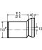Фото, картинка, изображение Патрубок для унитаза 155мм эксцентрик пластик Ø110 VIEGA 103231