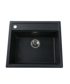 Фото, картинка, зображення Гранітна мийка Globus Lux VOLTA чорний 570х510мм-А0002