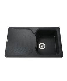 Фото, картинка, зображення Гранітна мийка Globus Lux BOREN чорний металiк 860х500мм-А0001