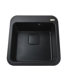 Фото, картинка, зображення Гранітна мийка Globus Lux BARBORA чорний 510х510мм-А0002