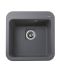 Фото, картинка, зображення Гранітна мийка Globus Lux BARBORA сірий металік 510х510мм-А0003