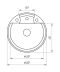 Фото, картинка, изображение Гранитная мойка Globus Lux GURON песчаный 480мм-А0004