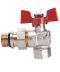 Фото, картинка, зображення Кран кульовий кутовий з американкою WATERVALVE Q003 NV-V124 1/2″ ЗB