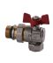 Фото, картинка, зображення Кран кульовий кутовий з американкою WATERVALVE Q003 NV-V344 3/4″ ЗB