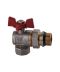 Фото, картинка, зображення Кран кульовий кутовий з американкою WATERVALVE Q003 NV-V344 3/4″ ЗB