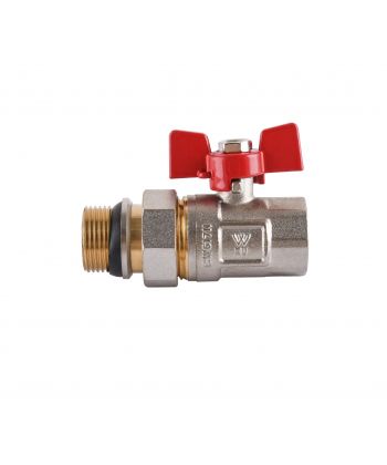 Фото, картинка, изображение Кран шаровый прямой с американкой WATERVALVE Q003 NV-V343 3/4″ BH