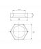 Фото, картинка, изображение Контргайка латунная 1/2″ВР штампованная А1201А.