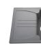 Фото, картинка, зображення Гранітна мийка Globus Lux BALATON сірий металік 680х500мм-А0003