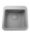 Фото, картинка, зображення Гранітна мийка Globus Lux BARBORA сiрий камiнь 510x510мм-А0005