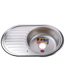 Фото, картинка, зображення Мийка кухонна врiзна кругла з полицею 770х500х180 Decor MR 7750 D Mira