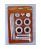 Фото, картинка, изображение Комплект футорок секционного радиатора CRISTAL NR-2016 3/4″с 3-кронштейнами (HT 416)