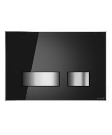 Фото, картинка, изображение Кнопка слива Cersanit MOVI черное стекло