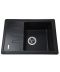 Фото, картинка, зображення Гранітна мийка Globus Lux MONO чорний металік 620х435мм-А0001