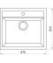 Фото, картинка, изображение Гранитная мойка Globus Lux VOLTA мокко 570х510мм