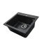 Фото, картинка, зображення Гранітна мийка Globus Lux AOSTA чорний 490x455мм-А0002