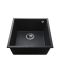 Фото, картинка, зображення Гранітна мийка Globus Lux AMMER пiдстiльна, чорний металiк 440х440мм-А0001