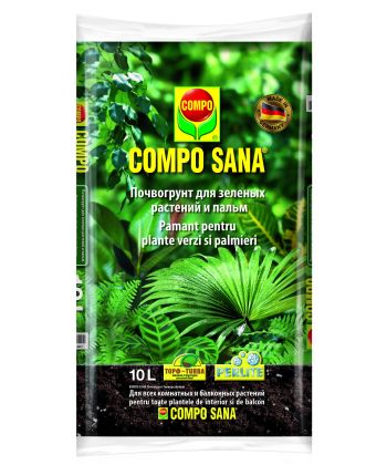 Фото, картинка, зображення Торфосмесь для зеленых растений и пальм Compo Sana,10 л